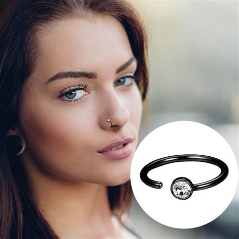 20 gauge gold nose stud|20g stainless steel nose ring.